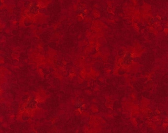 Cherry Red, Solid ish Basic - Watercolor Texture, Timeless Treasures Kim6100 Cherry