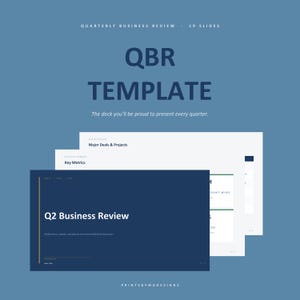 Quarterly Business Review Template | QBR PowerPoint Slides | Sales Review Deck | Executive Summary | Editable Canva | Instant Download