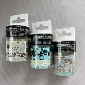 Finnabair Prima Art Washi Tape 3 Roll Sets Art Daily Planner Decorative Tape