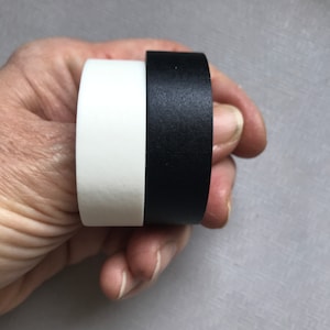 Washi Tape Plain Black or White for Rubber Stamping