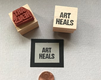 Art Heals Rubber Stamp