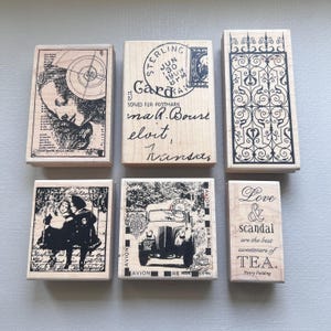 Tampons vintage pour collage artistique de Stampington and Company