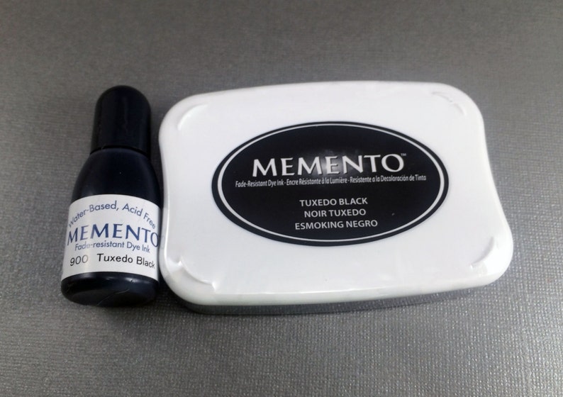 Memento Ink Pad Tuxedo Black with Reinker Etsy