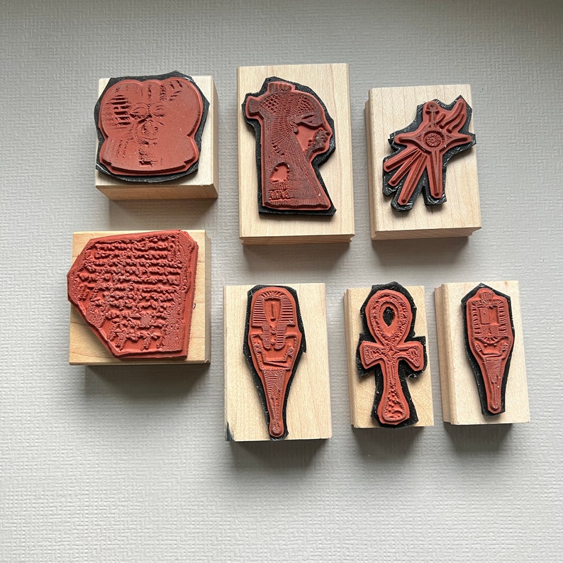 Vintage Pick Your Extremely Rare Teesha and Tracy Moore Zettiology Wood Mounted Rubber Stamps image 9