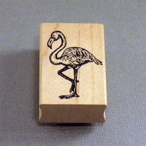 Rubber Stamp Flamingo
