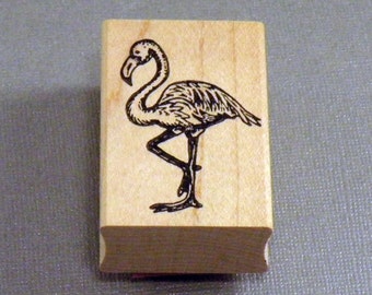 Rubber Stamp Flamingo