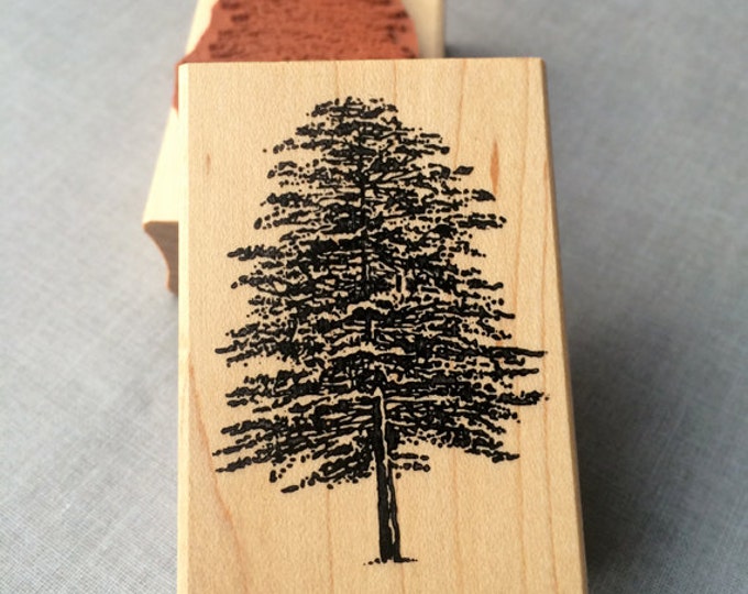 Pine Tree Rubber Stamp - Etsy