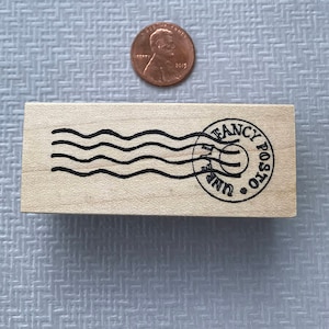 Mail Art Postal Cancellation Rubber Stamp