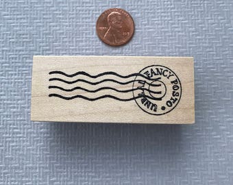 Mail Art Postal Cancellation Rubber Stamp