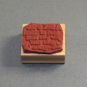 Book Lover Saying Rubber Stamp image 3