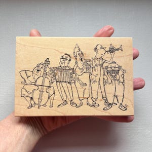Vintage Rubber Stamp Band Party From Art Impressions Stamp