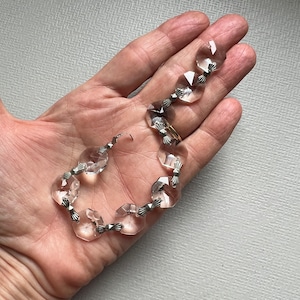 Vintage Chandelier Crystal Chandelier Garland Swag Silver