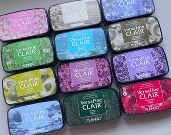 New Colors VersaFine Clair Inkpads Tsukineko’s Versa Fine Clair Stamp Pads 12 New Colors