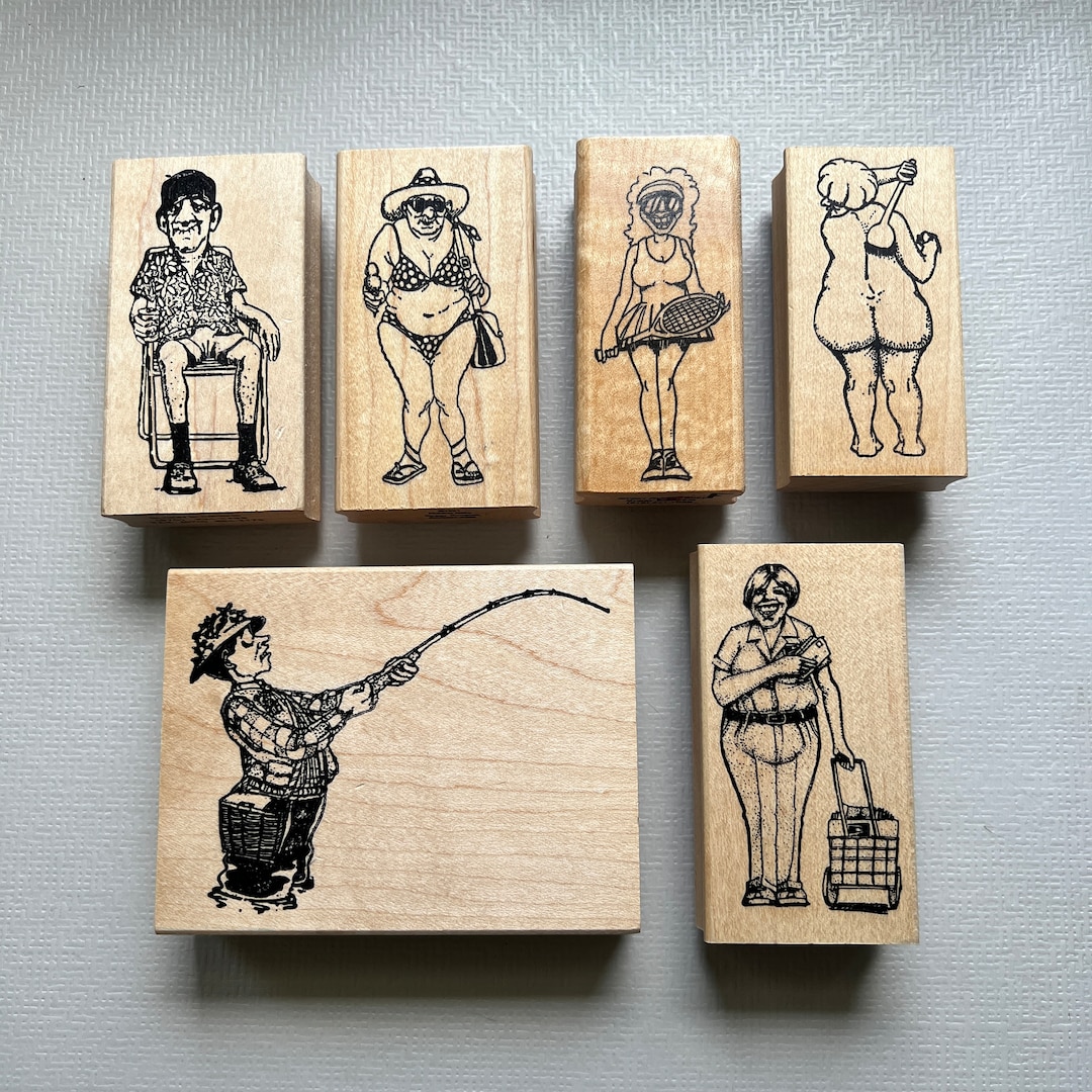 Vintage Rubber Baby Buggy Bumpers Pick Your 1 of 6 Funny Character Wood Mounted Stamp Etsy