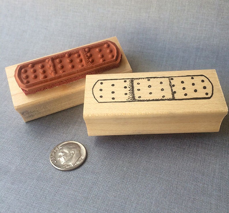 Bandaid Rubber Stamp