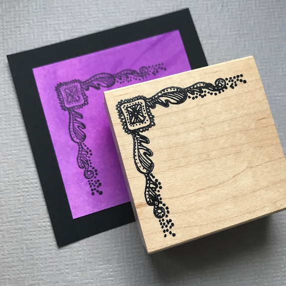 Corner Rubber Stamp Designs