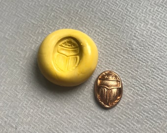 Silicone Scarab Beetle Egyptian Mold for resin, clay, or fondant