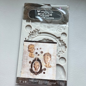 Prima Redesign Decor Moulds® - Finnabair - vintage pour femmes - Moule techniques mixtes 5 po X 8 po X 8 mm