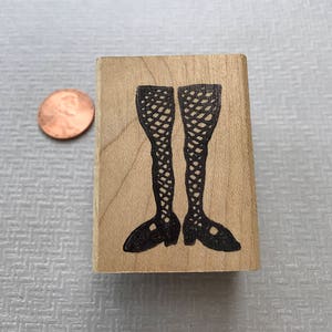 Lady Legs Art Doll Rubber Stamp