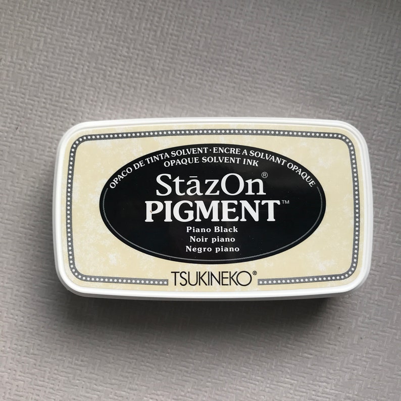 Stazon Pigment Snowflake White Ink Pad and Reinker or Piano Etsy Australia