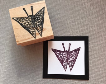 Origami Butterfly Rubber Stamp