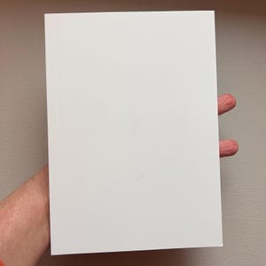 Bloc-notes vierge 192 pages 5,5 x 7 pouces avec reliure parfaite, 120 g/m², support pour journal vierge