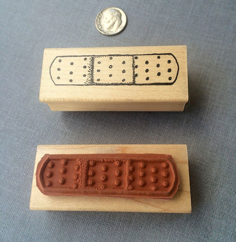 Bandaid Rubber Stamp