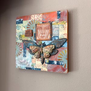 Art Helps Me Breathe Mixed Media Wall Art 8X8 Created by Wendy York
