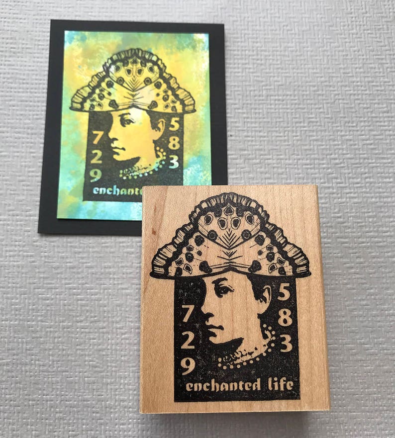 Enchanted Life Renaissance Rubber Stamp image 1