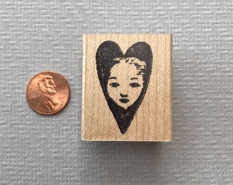 Lady at Heart Rubber Stamp