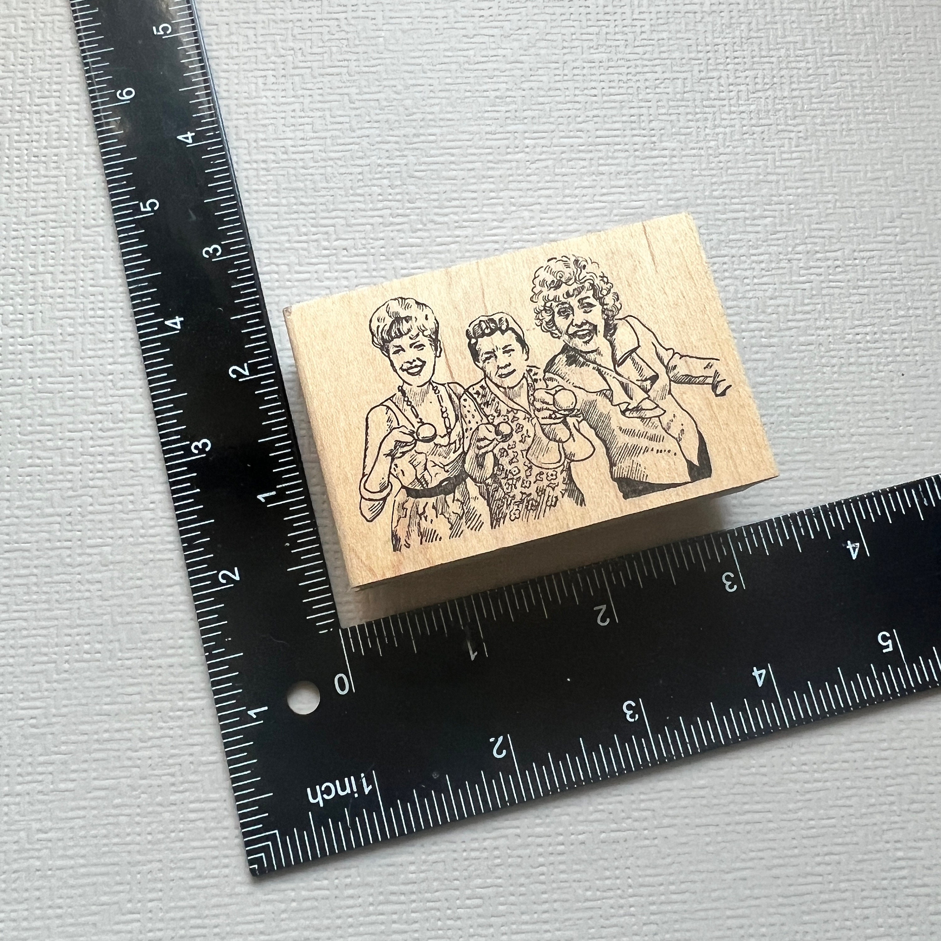 1 Pc Vintage Aesthetic Feeling Movement Series Wooden Rubber Stamp