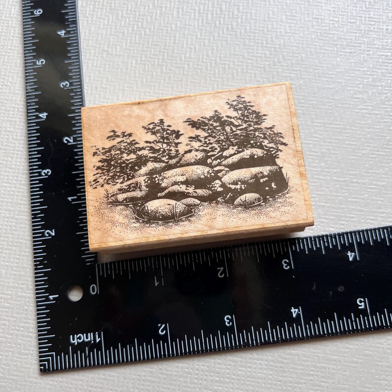 Rustic Stamps Vintage Stampscapes Outdoor Nature Landscape Scene Rubber Stamps - Etsy