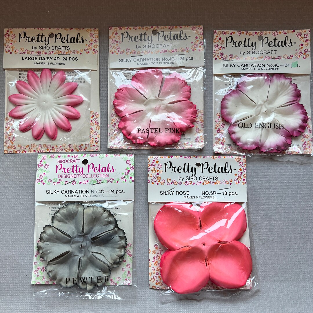 Craft Supply Pretty Petals Silk Flower Pieces Flower Making Kits Etsy