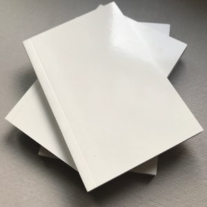 Bloc-notes vierge 128 pages 4 x 6 pouces, support pour journal vierge à reliure parfaite