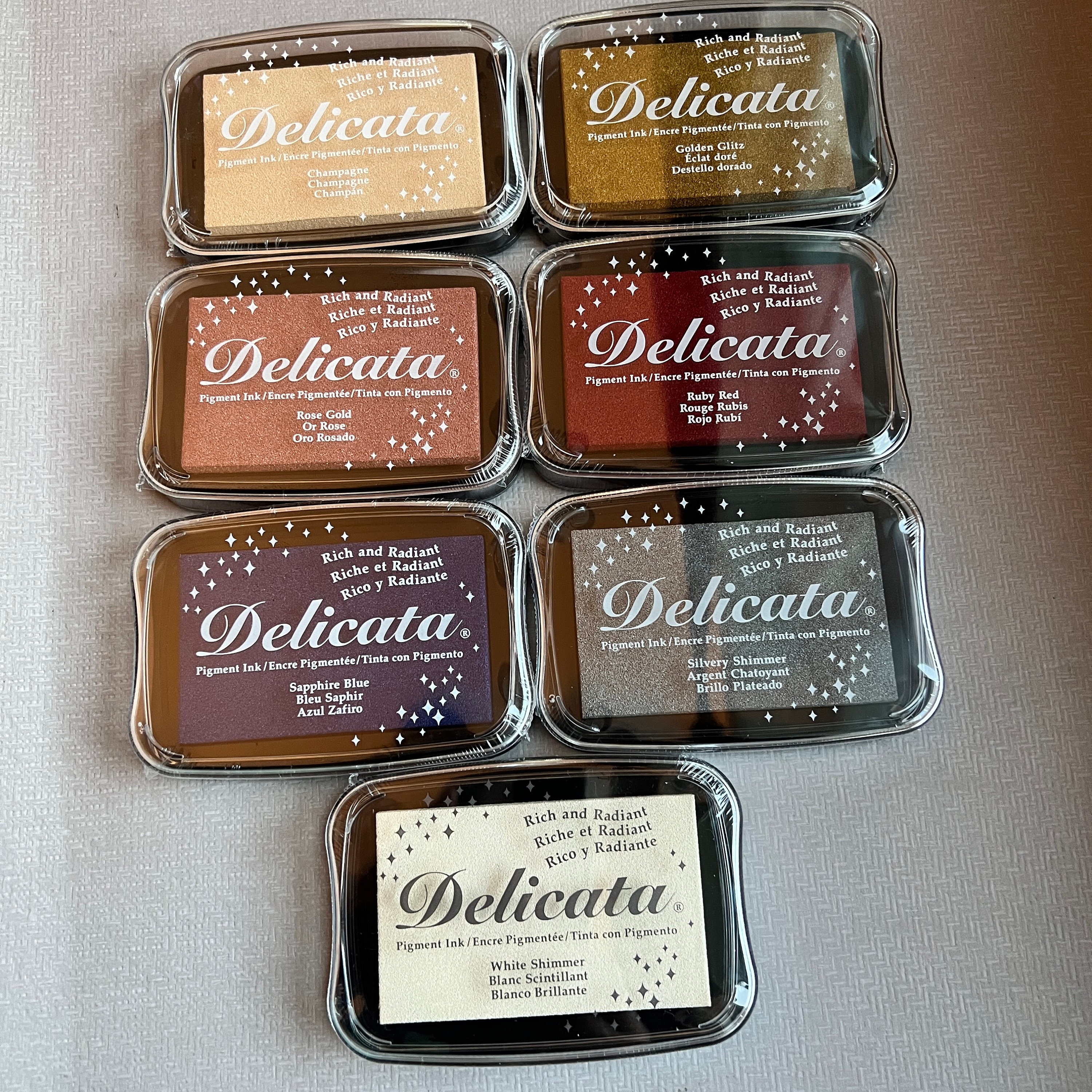 Delicata Metallic Ink Pad - NOT FOR FABRIC