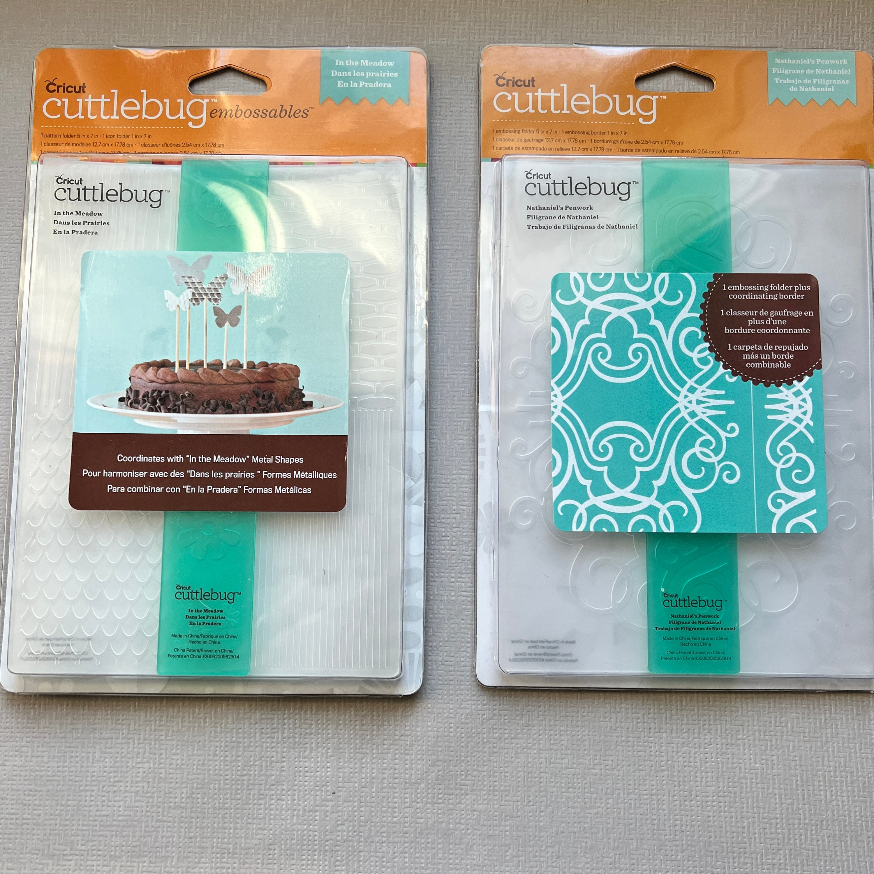 Cricut Cuttlebug Embossing Folders New in Packaging James Set and  Decorative Tile Set 8 Total Folder Plates 