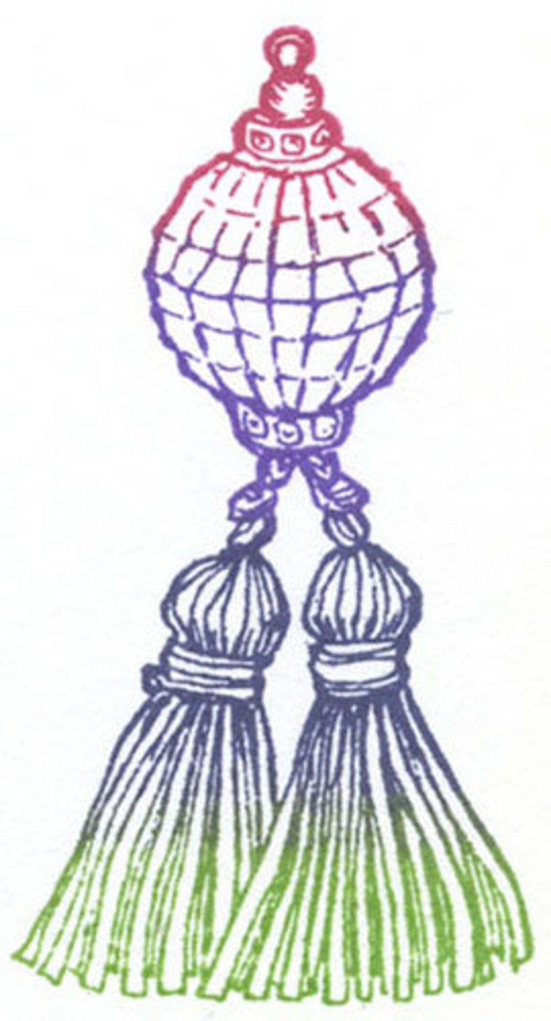 Tassel Rubber Stamp image 3