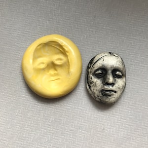 Silicone Grunge Face Mold for resin, clay, or fondant