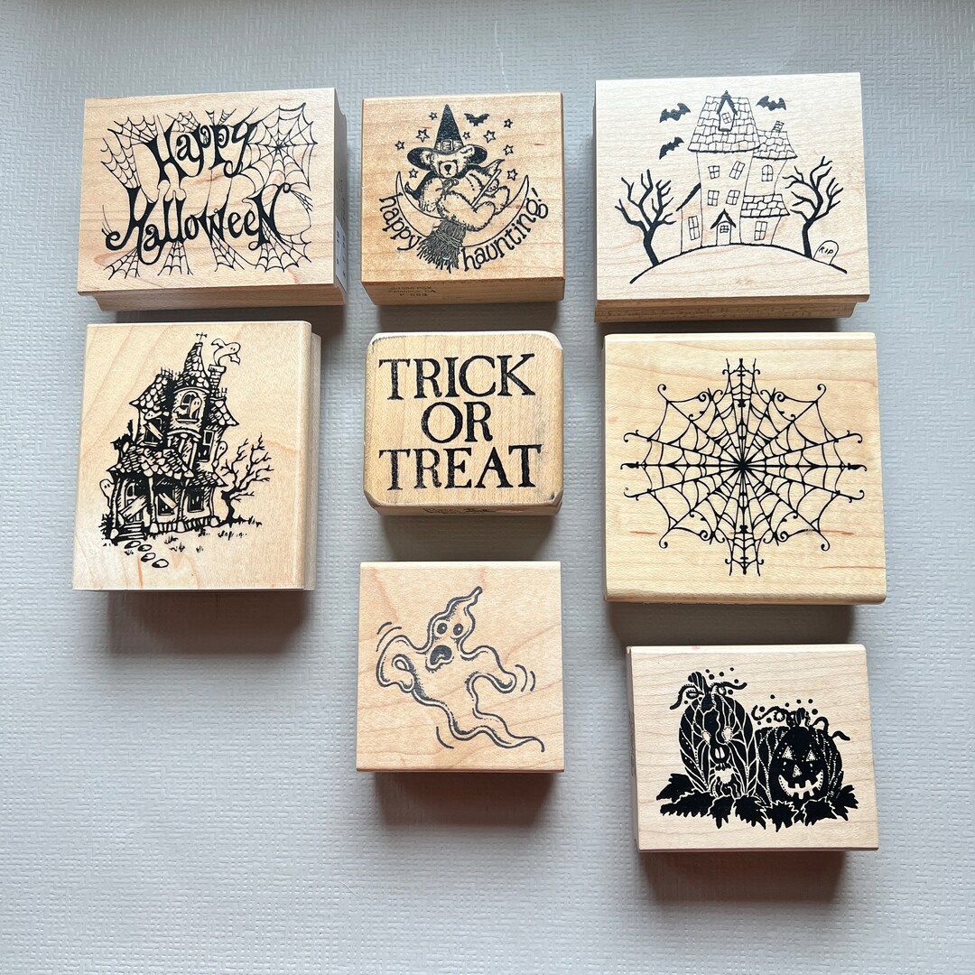Wood Stamp Rubber Stamp 22 Options Small Wood Rubber Stamps Cute
