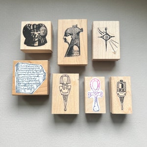 Vintage Pick Your Extremely Rare Teesha and Tracy Moore Zettiology Wood Mounted Rubber Stamps image 1