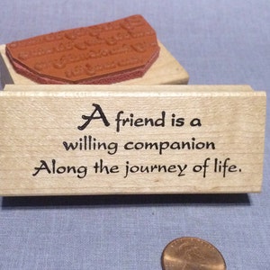 Friendship Rubber Stamp