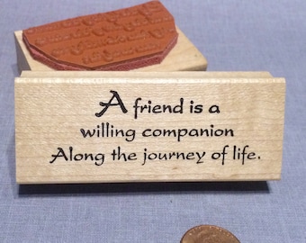 Friendship Rubber Stamp