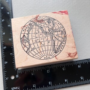 Normal Map Stamp Rubber Stamps Home, Travel, Passport Map Vintage Wood Mounted Stamps - Etsy
