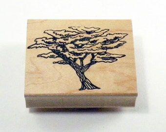 African Tree Rubber Stamp