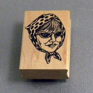 Mystery Lady Rubber Stamp