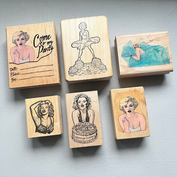 Vintage Pick Your Marilyn Monroe Rubber Stamp