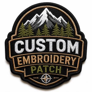Custom Name Embroidered Patch | Personalized Jacket, Backpack Applique (Iron On/Sew On)