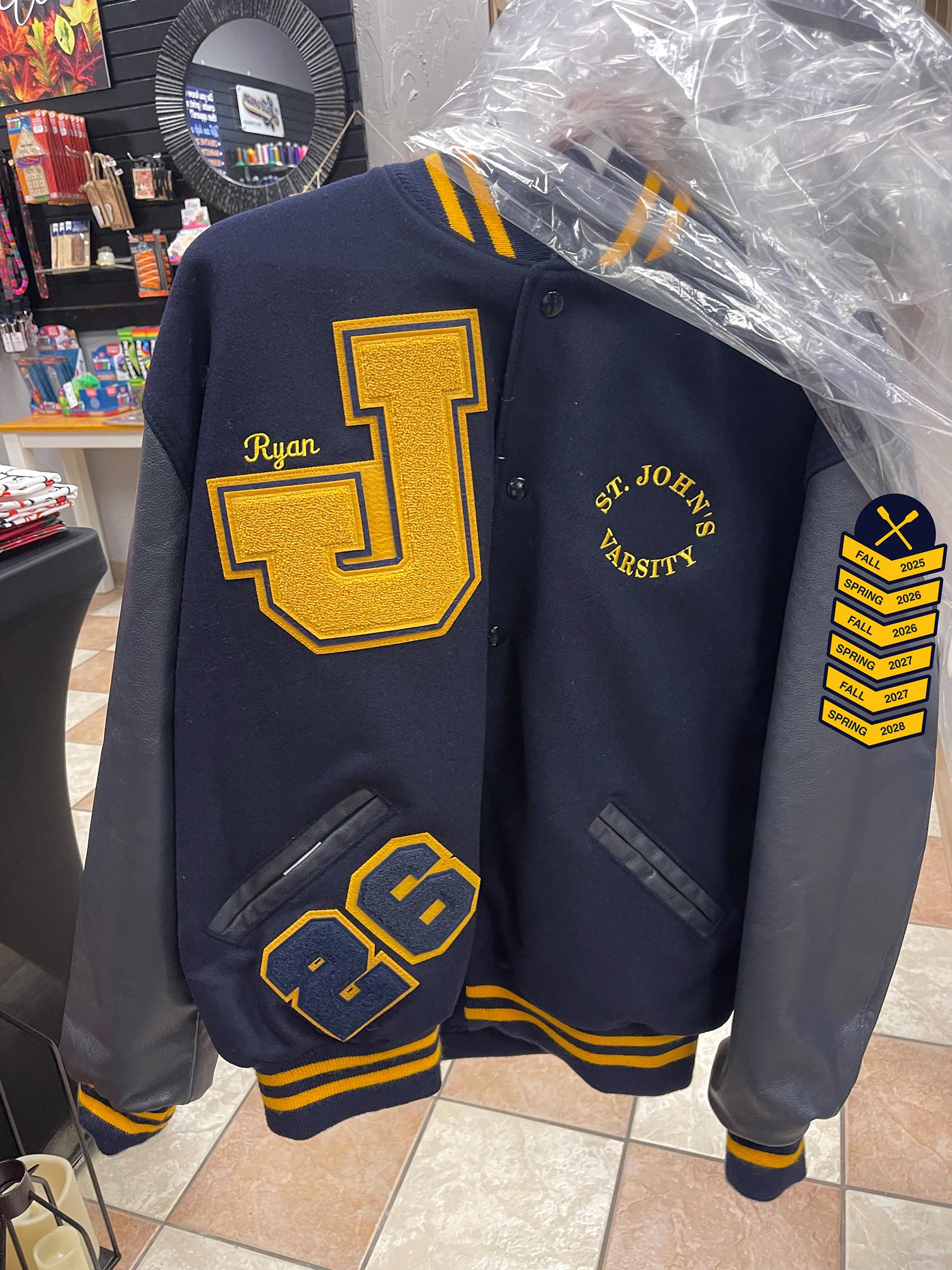 Custom Chenille Patch | Varsity Letterman Jacket, Iron On Sew On