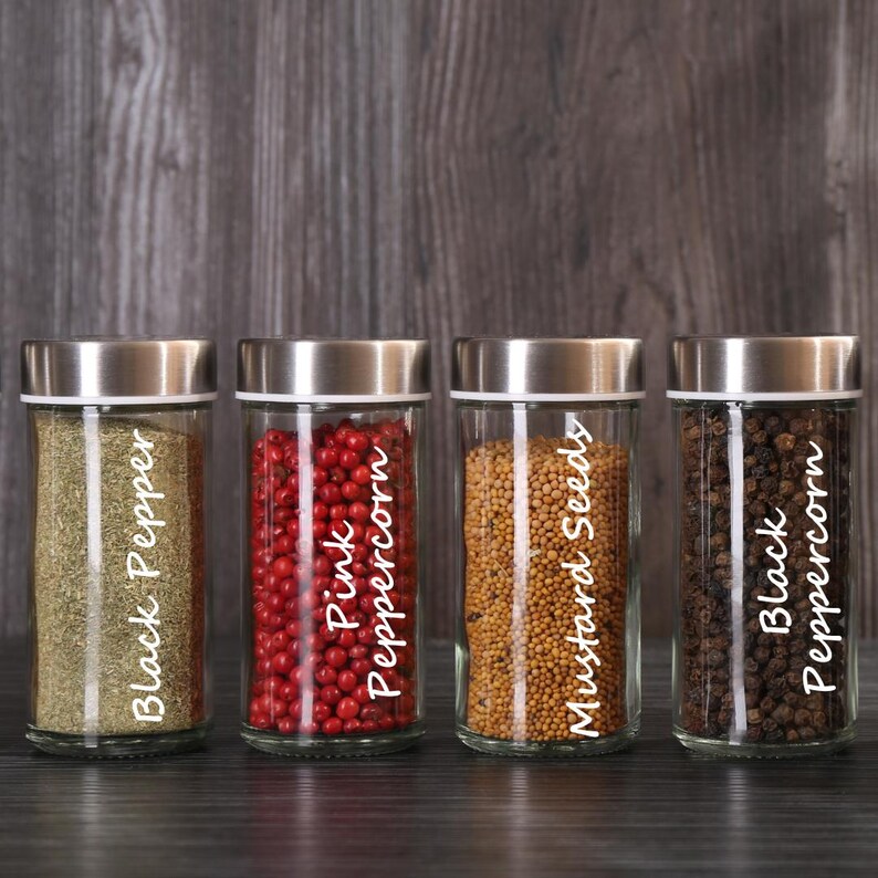 30 Seasoning Container Labels With Customizations Available ...