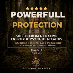 Powerful Protection Reading, Aura Cleanse & Spiritual Shield | Remove Negative Energy, Evil Eye Clearing, Same Day Psychic Reading